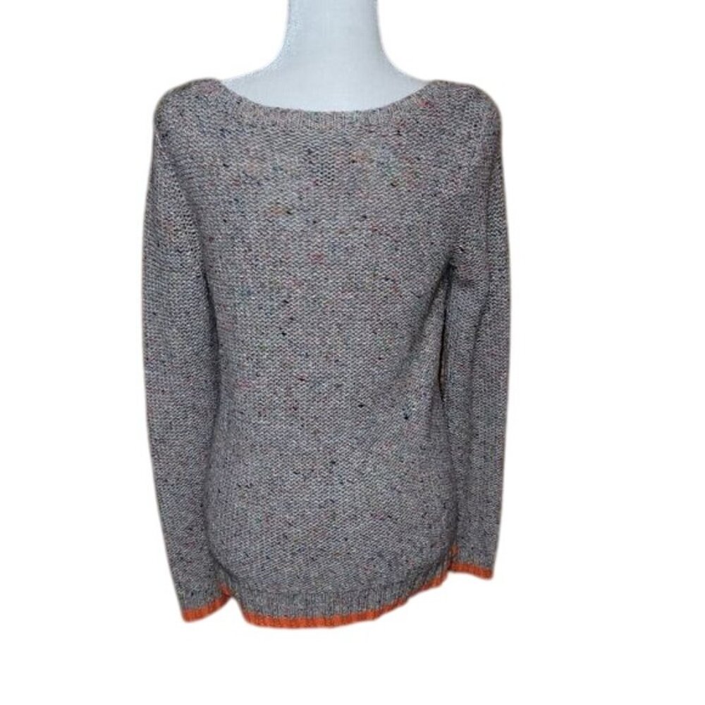 American Eagle Women's Medium Multicolor Cable Knit Sweater Wool Blend Cozy Fall - Picture 8 of 8